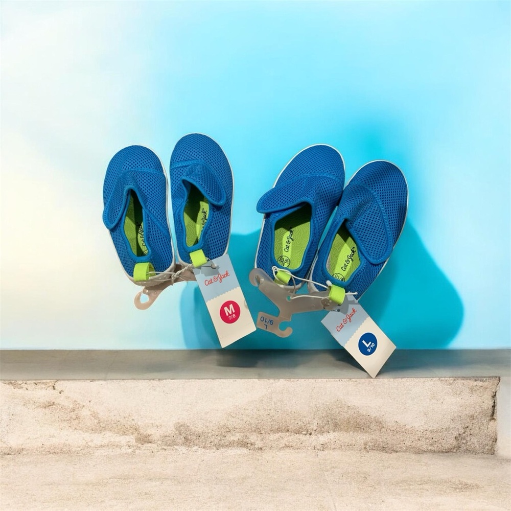 Bright Blue Slip-On Water Shoes